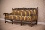 Komplet salonowy mocno rzeźbiony sofa + 2 krzesła