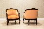 Two Beautiful Armchairs, Circa 1920, AFTER THE REPLACEMENT OF UPHOLSTERY