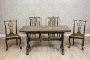 Chippendale Extended Table with Chairs