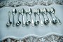 Silver Mocha Spoons, 12 Pieces