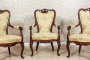 Neo-Rococo Suite of Armchairs and Chairs