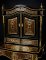 Unique Writing Desk with a Marquetry in the Boulle Style