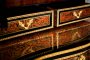 Unique Writing Desk with a Marquetry in the Boulle Style