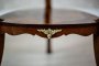 Decorative Side Table with Brass Appliqués