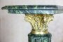 Pair of Marble Empire Pedestals