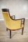 Upholstered Art Deco Mahogany Armchair from the Early 20th Century