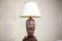 Ceramic Lamp on Wooden Base