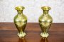 Pair of Brass Vases