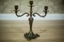 Brass, Three-Arm Candlestick