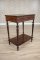 French Mahogany & Walnut Marquetry Side Table from the Early 20th Century