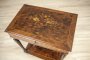 French Mahogany & Walnut Marquetry Side Table from the Early 20th Century