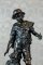 Brązowiona figurka pasterza - H. F. Moreau