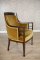 Upholstered Art Deco Mahogany Armchair from the Early 20th Century