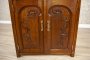 Early 20th-Century Oak Commode with Art Nouveau Motifs