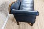 Prewar Leather Chaise Longue