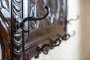 19th-Century Wall-Mounted Oak Coat Rack