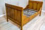 Pine Bed in Art Nouveau Style
