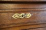 Early 20th-Century Oak Commode with Art Nouveau Motifs