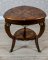 Decorative Side Table with Brass Appliqués