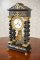 Inkrustowany zegar kominkowy, XIX wiek