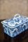 Painted Ceramic Butter Dish