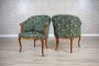 Pair of Rococo Revival Stylized Armchairs From the 1970s-1980s
