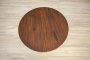 Round Mahogany Side Table Stylized as Art Deco
