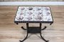 Metal Console Table with Ceramic Top