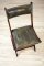Folding Chair Upholstered with Leather