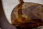 Decorative Side Table with Brass Appliqués