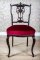 Set of Four Chairs with Openwork Backrests