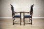 Pair of Eclectic Carved Armchairs