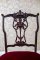 Set of Four Chairs with Openwork Backrests