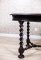 19th-Century Carved Table with Chairs