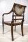 Armchair with Rattan Back