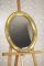 Mid-20th Century Oval Mirror in Gilded Frame