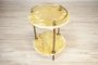 Round Onyx Side Table from the 1960s