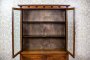 Oak Display Cabinet-Bookcase