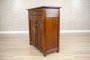 Early 20th-Century Oak Commode with Art Nouveau Motifs