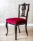 Set of Four Chairs with Openwork Backrests