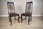 Set of 11 Dark-Colored Chairs from the Interwar Period