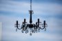Six-Arm Chandelier with Crystals