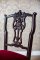 Set of Four Chairs with Openwork Backrests