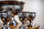 Silver-Plated Punch Bowl and Cups