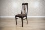 Set of 11 Dark-Colored Chairs from the Interwar Period