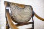 Armchair with Rattan Back