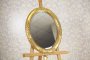 Mid-20th Century Oval Mirror in Gilded Frame