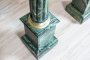 Pair of Marble Empire Pedestals