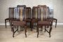 Set of 11 Dark-Colored Chairs from the Interwar Period