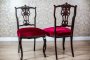 Set of Four Chairs with Openwork Backrests